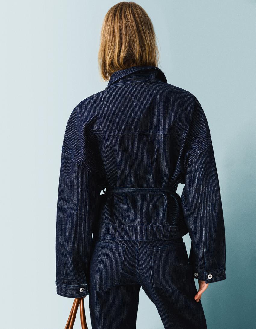 Veste En Jean Texturée