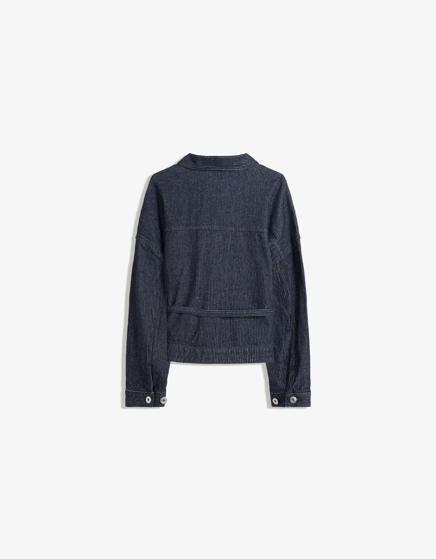Veste En Jean Texturée