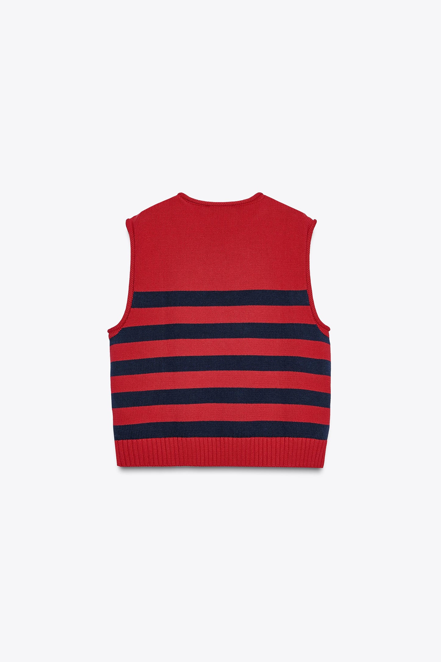 Top Gilet En Maille Boutons Latéraux