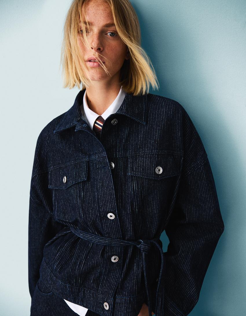 Veste En Jean Texturée