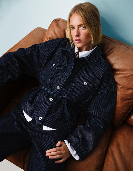 Veste En Jean Texturée