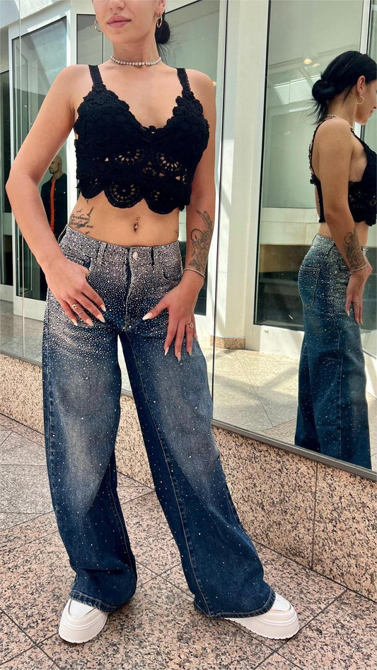 Jean Baggy à Paillettes